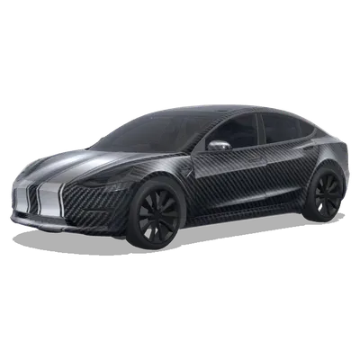 碳纖維金屬條紋 – 特斯拉 Model 3 塗裝