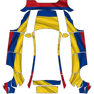Колумбийский флаг (Colombian Flag) – оклейка Tesla Model Y