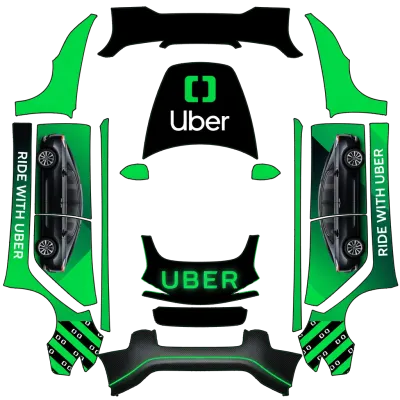 Uber – Tesla Model 3 Wrap