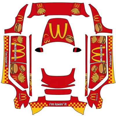 McDonald's (Mcdonalds) – оклейка Tesla Model 3