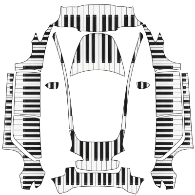 Klavier für Model 3 (Piano for Model 3) – Tesla Model 3 Wrap