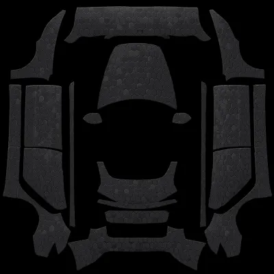 스타십 열차폐 타일 (Starship Heatshield Tiles) – 테슬라 Model 3 랩핑
