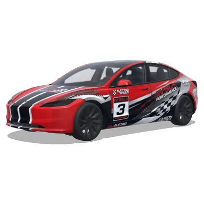 紅色碳纖維3號 – 特斯拉 Model 3 塗裝