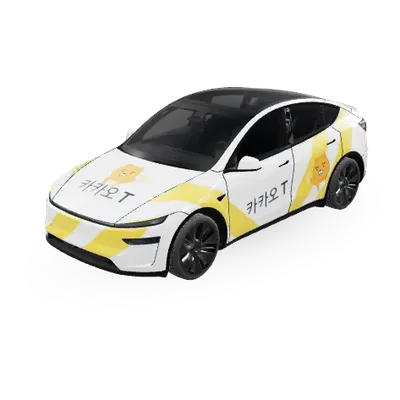 カカオタクシー (korean kakao taxi) – テスラ Model Y ラッピング