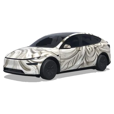 Style bas-relief (浮雕风格) – covering Tesla Model Y L