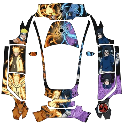 naruto sasuke – Tesla Model 3 wrap