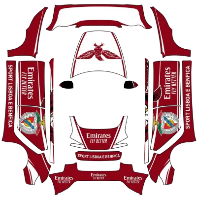 S.L. BENFICA – Tesla Model 3 wrap