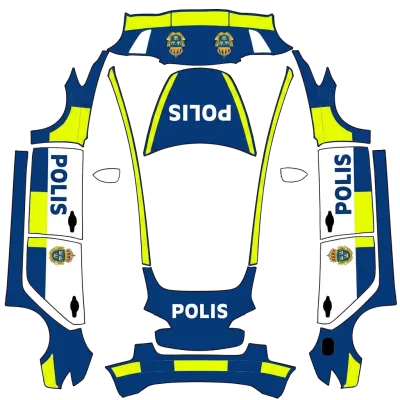 스웨덴 경찰 (Polis svergie) – 테슬라 Model 3 랩핑