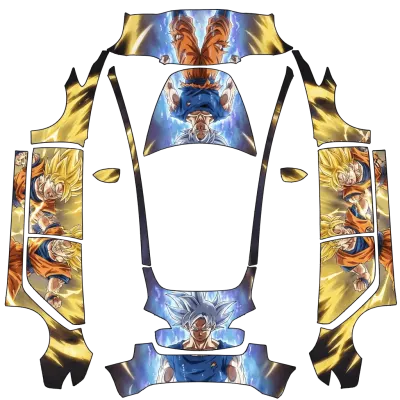 Goku – Tesla Model 3 wrap
