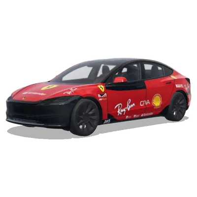 F1 Ferrari Team Livery (F1法拉利车队涂装) – Tesla Model 3 wrap