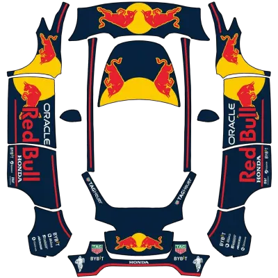 Red Bull (Redbull) – оклейка Tesla Model Y