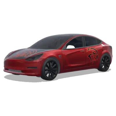 Hellcat Blood Red – Tesla Model 3 wrap