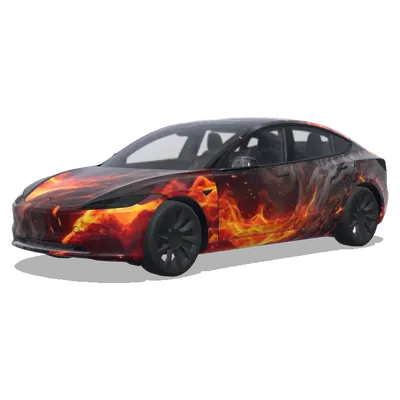 アバター 火と灰 (Avater: Fire And Ash.) – テスラ Model 3 ラッピング