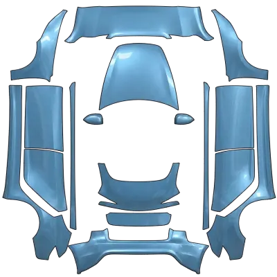 Frostblau Metallic (Frost blue metallic) – Tesla Model 3 Wrap