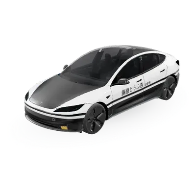 頭文字D (Initial D) – テスラ Model 3 ラッピング