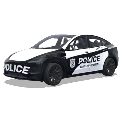 Подразделение 404 Полиция – оклейка Tesla Model Y