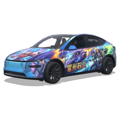 Anime-Stil (Anime style) – Tesla Model Y Wrap