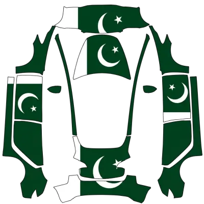 Пакистан (Pakistan) – оклейка Tesla Model 3