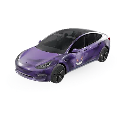 Pokémon Gengar (Pokemon Gengar) – Tesla Model 3 Wrap