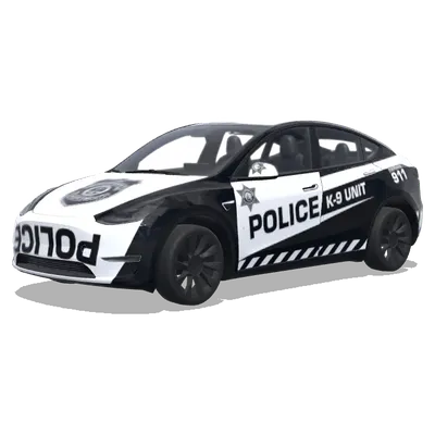 Обтяжка для полицейского автомобиля подразделения K-9 – оклейка Tesla Model Y