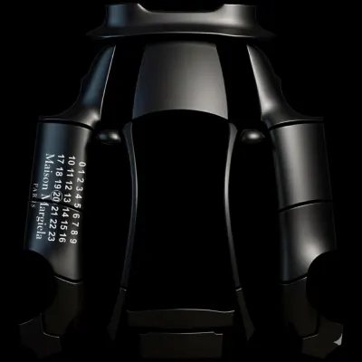 BLKclean with maison margiela logo – Tesla Model Y wrap