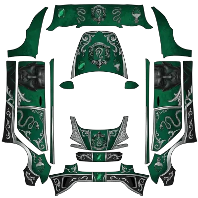 斯莱特林（HP-Slytherin） – 特斯拉 Model 3 涂装