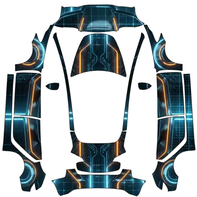 創：戰紀（Tron legacy） – 特斯拉 Model 3 塗裝