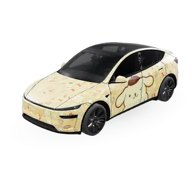 布丁狗（Pompompurin） – 特斯拉 Model Y 塗裝