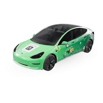 Uber Eats (Uber Eats [Het]) – Tesla Model 3 Wrap