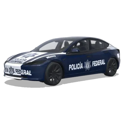 Федеральная полиция Мексики (Policia Federal Mexico) – оклейка Tesla Model 3