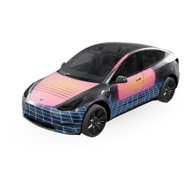 КИТТ Ночной рейд (KITT nightridet) – оклейка Tesla Model Y