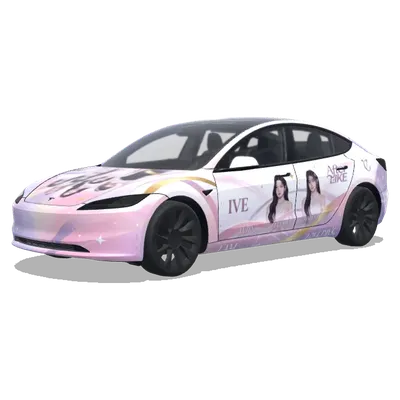 IVE (the korea pop star of IVE) – 테슬라 Model 3 랩핑