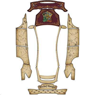 ホグワーツ紋章と忍びの地図 (Hogwarts Crest, Marauders Map) – テスラ Model X ラッピング