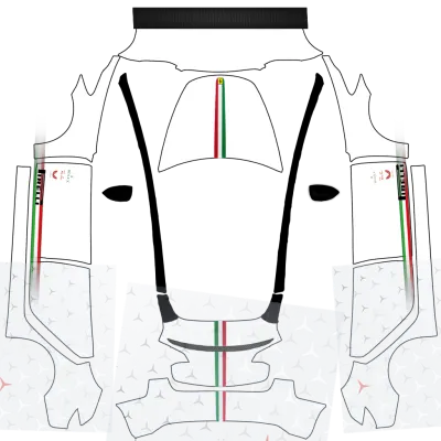 Rayures italiennes (Italian-stripes) – covering Tesla Model 3
