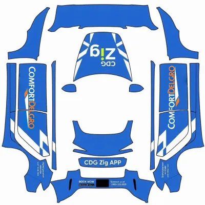 ComfortDelGro (ComfortDelgro) – оклейка Tesla Model 3