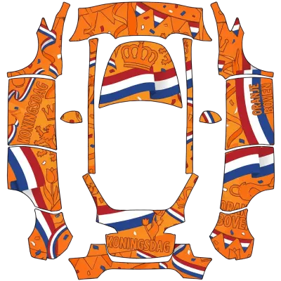 荷蘭國王節（Koningsdag (Dutch King's Day)） – 特斯拉 Model Y 塗裝