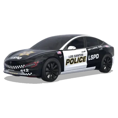 Полицейская машина GTA 5 (GTA5洛圣都警车) – оклейка Tesla Model 3