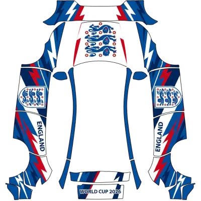 Angleterre FC (England FC) – covering Tesla Model Y