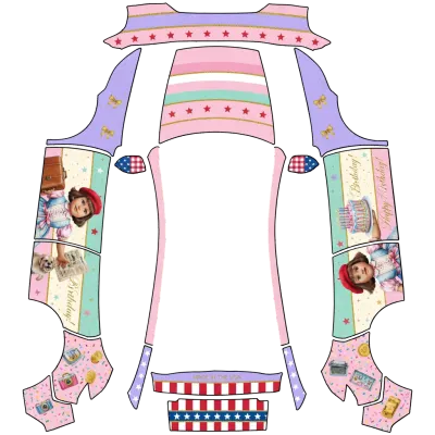 Anniversaire American Girl (American girl doll birthday) – covering Tesla Model Y