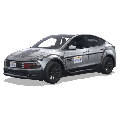 バック・トゥ・ザ・フューチャー (the car used in the Back to the future movie) – テスラ Model Y ラッピング