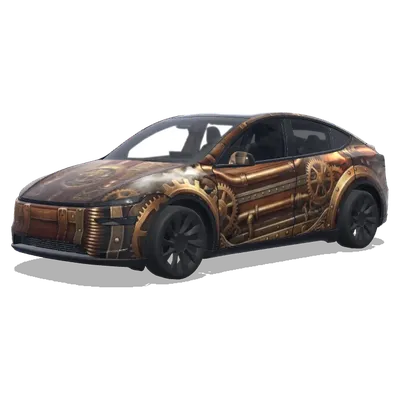 スチームパンク (Steampunk.) – テスラ Model Y ラッピング