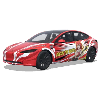 孤獨搖滾喜多鬱代 – 特斯拉 Model 3 塗裝