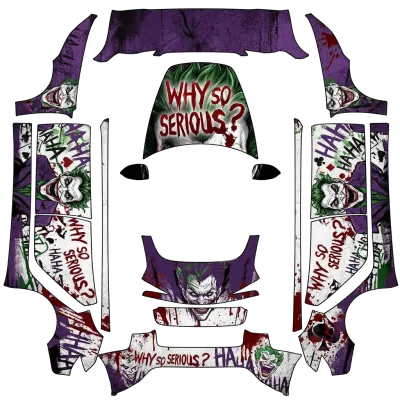 Почему так серьёзно (Why so serious) – оклейка Tesla Model 3