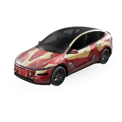 Iron Man Wrap (Ironman wrap) – Tesla Model Y L Wrap