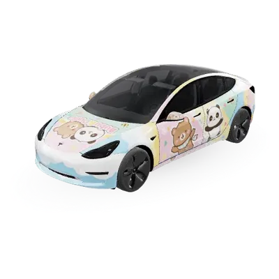 Bubu & Dudu (Bubu and dudu) – Tesla Model 3 Wrap