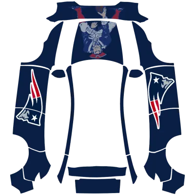 Patriots – оклейка Tesla Model Y