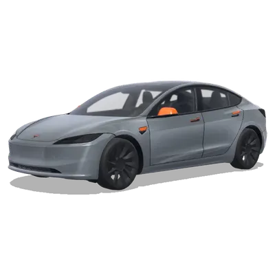 マットクイックシルバー オレンジ – テスラ Model 3 ラッピング