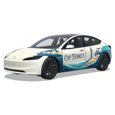 Cap Ferret Design (et orienté cap ferret) – Tesla Model 3 Wrap