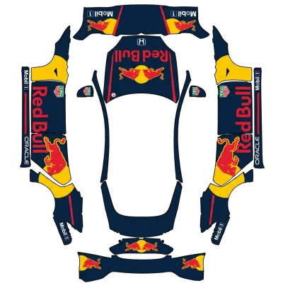 Red Bull Racing (Redbull racing) – Tesla Model S Wrap