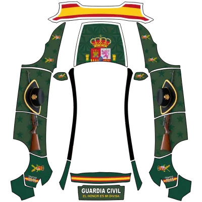 ガルシア・シビル (guardia civil) – テスラ Model Y ラッピング